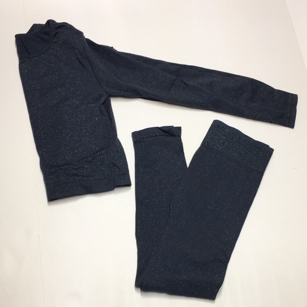 All in Motion Athletic Workout SetGirls' Navy Sparkle Leggings